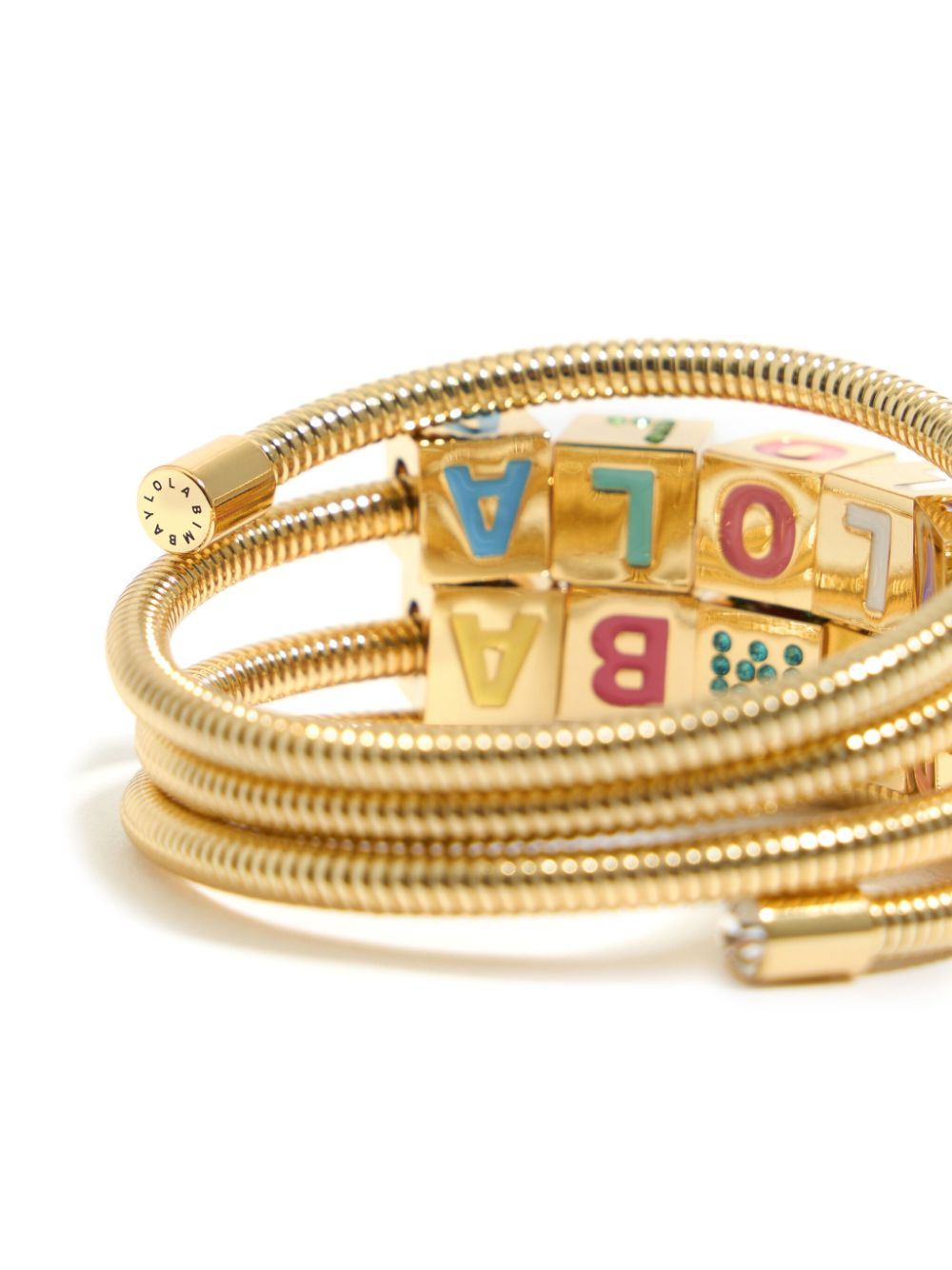 bracelet logo chaîne spiralée
