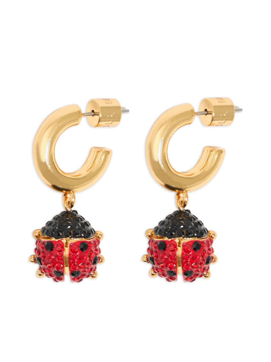 ladybug hoop earrings