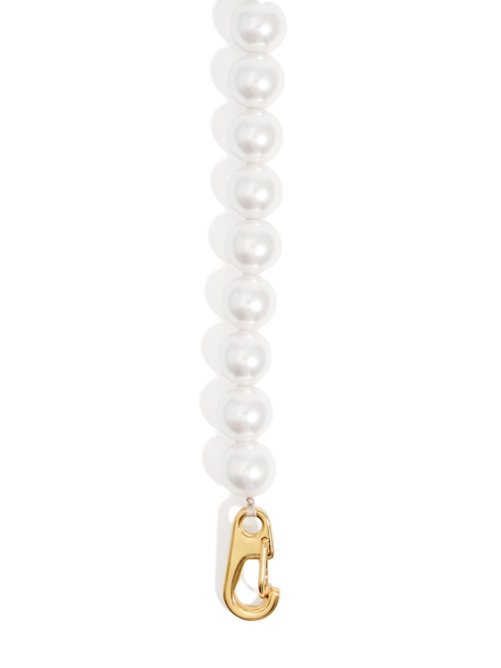 bee-pendant pearl necklace