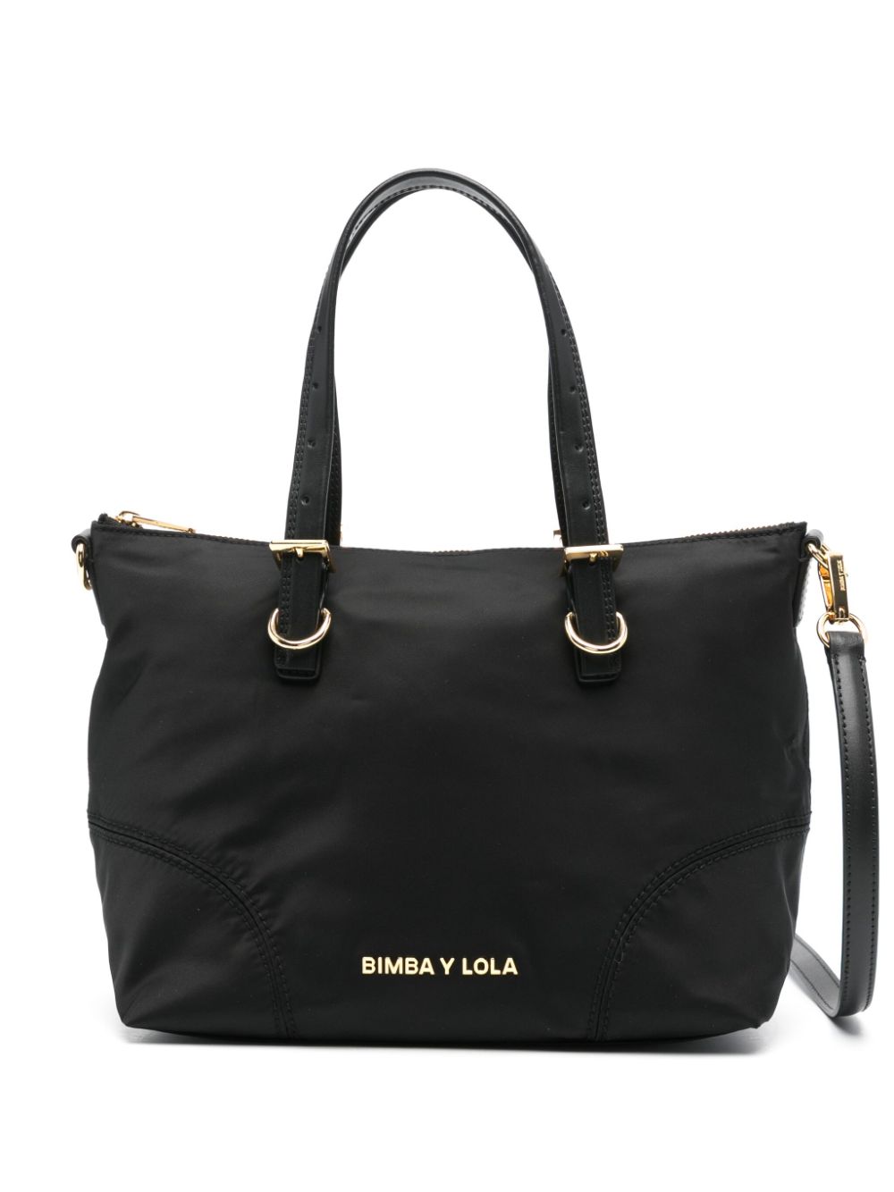logo-lettering tote bag