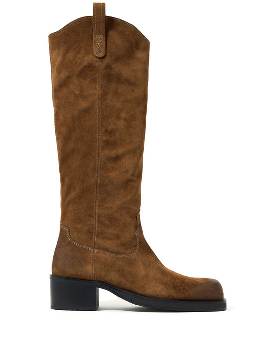 45mm split leather cowboy boots