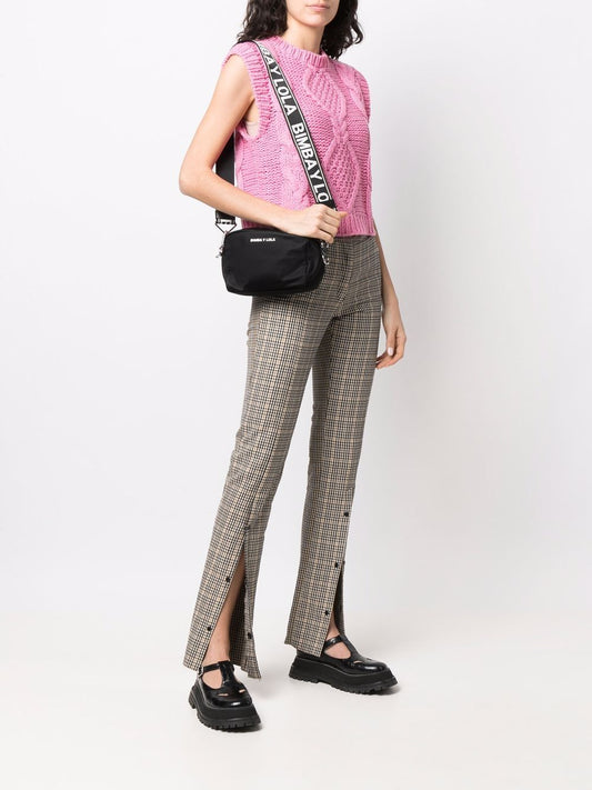 small logo-plaque shoulder bag