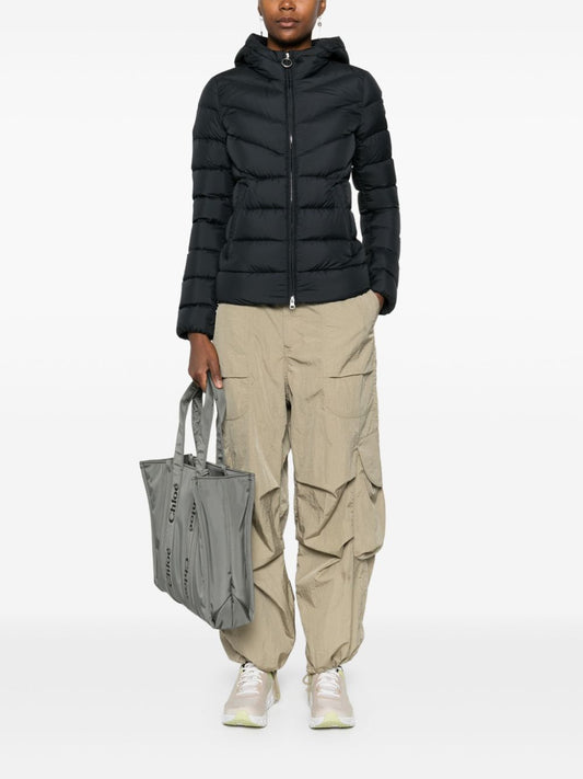 hooded puffer jacket