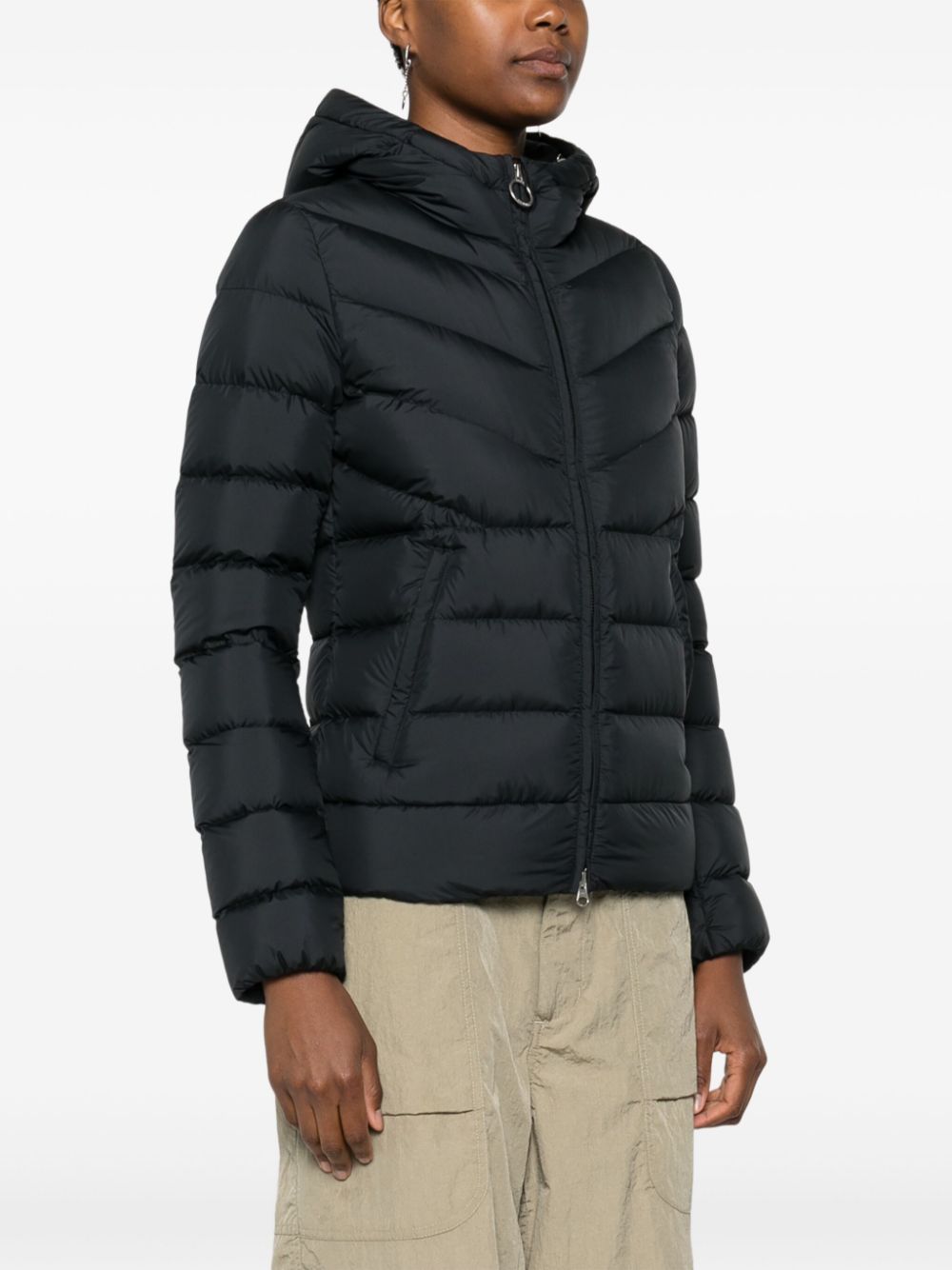hooded puffer jacket