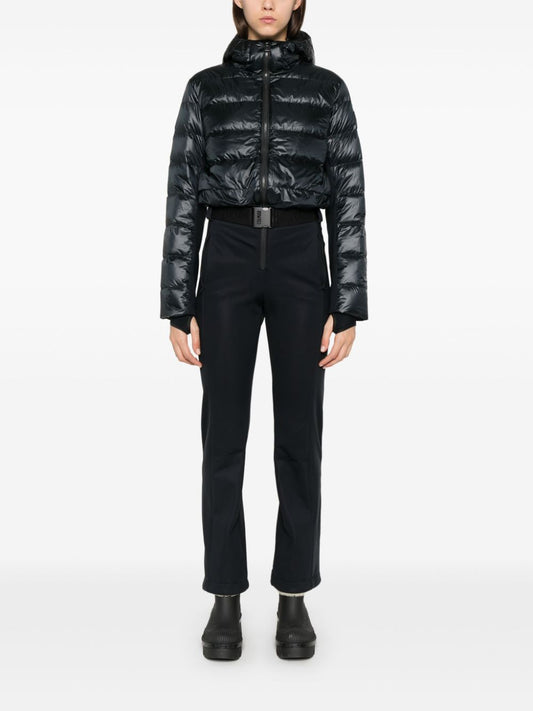 belted ski suit