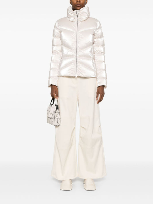 laminated puffer jacket