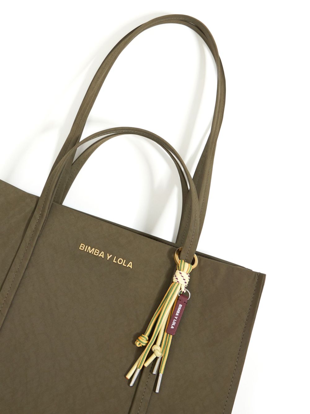 large logo-lettering tote bag