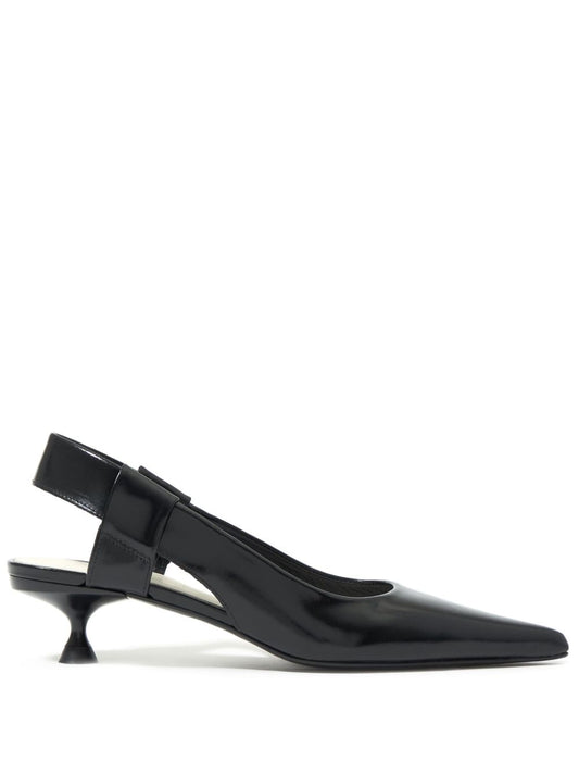 slingback leather pumps