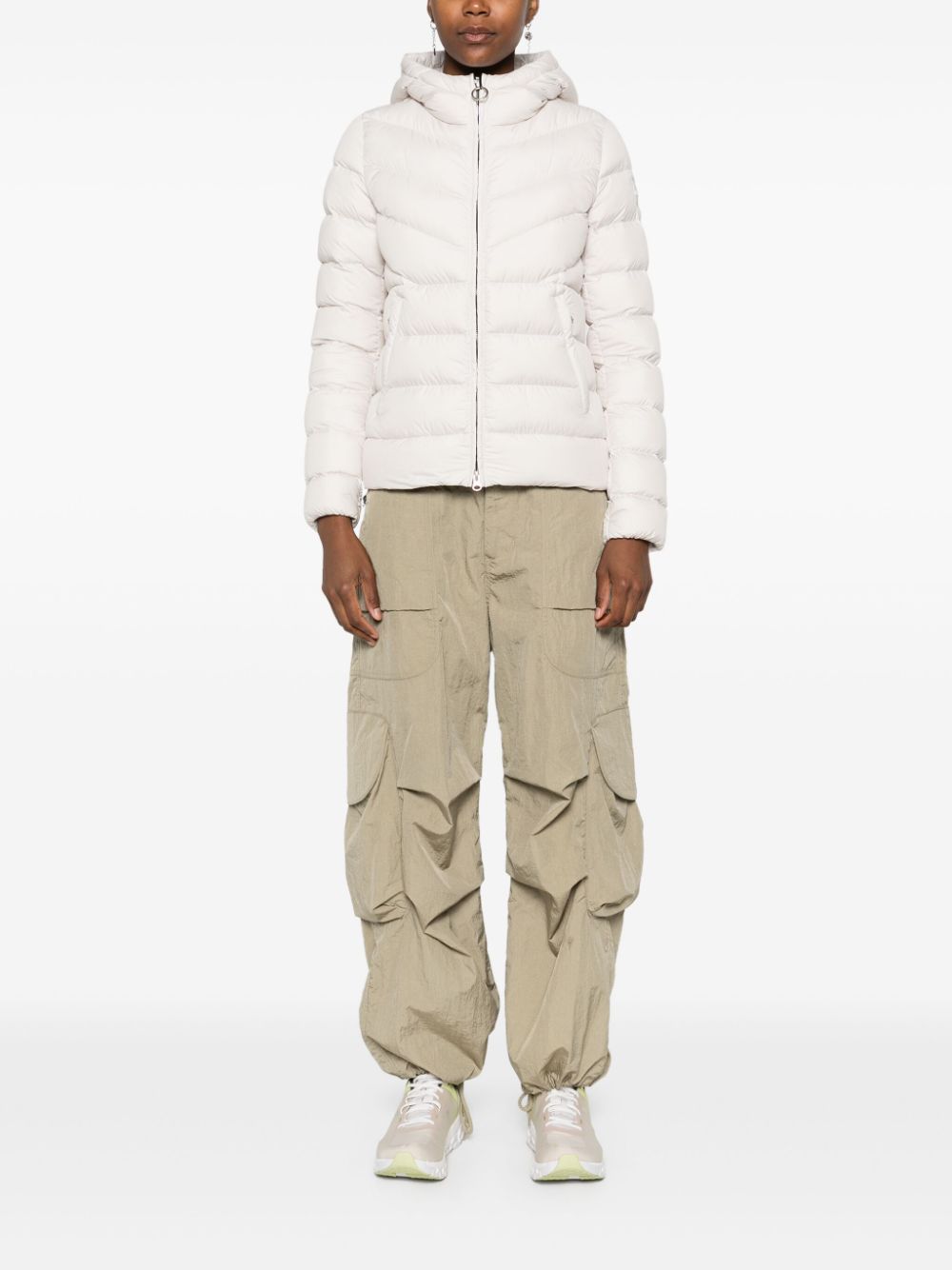 hooded puffer jacket