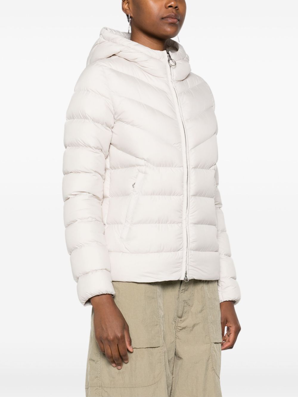 hooded puffer jacket