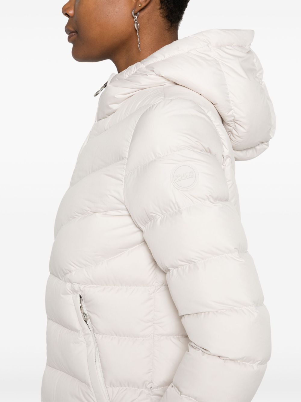 hooded puffer jacket