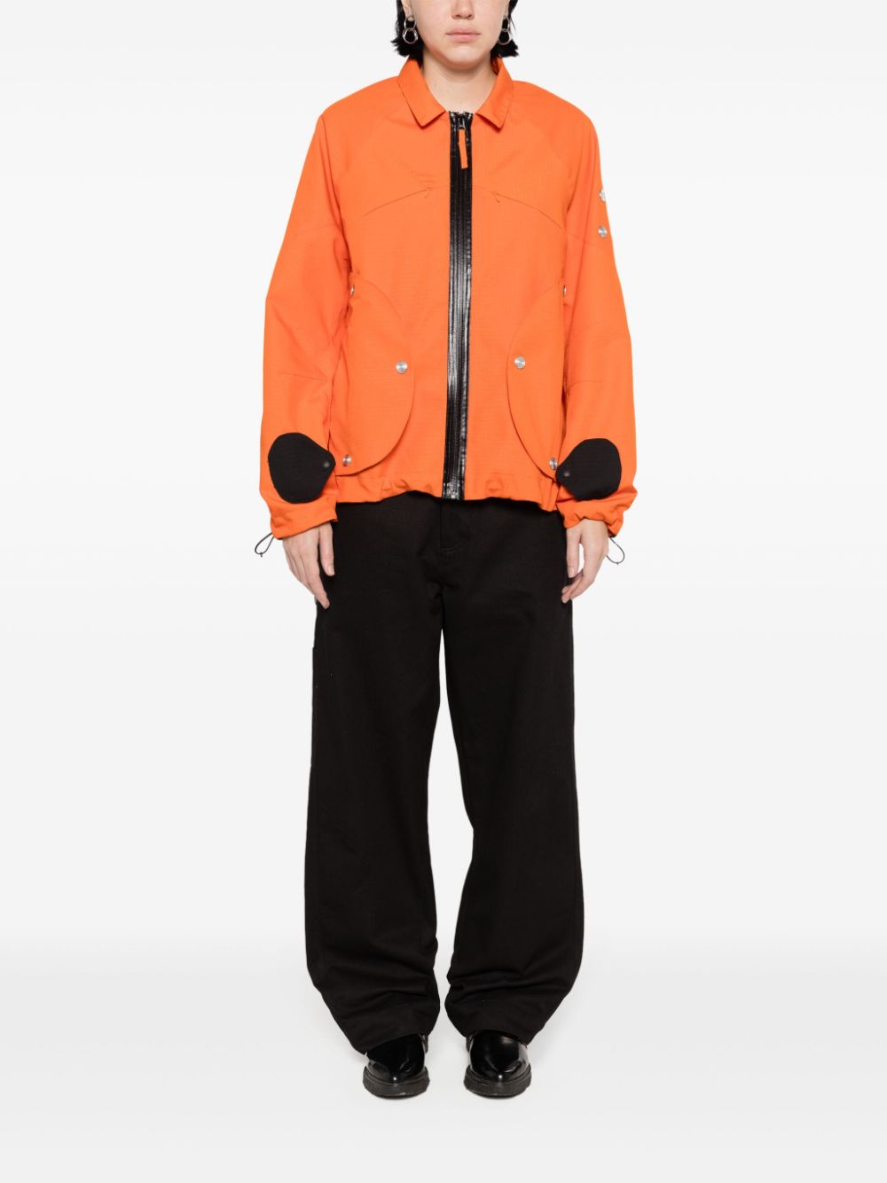 veste chemise à détails cloutés