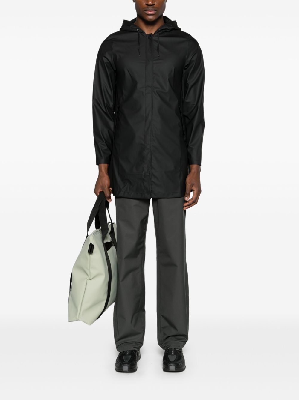 button-up hooded parka