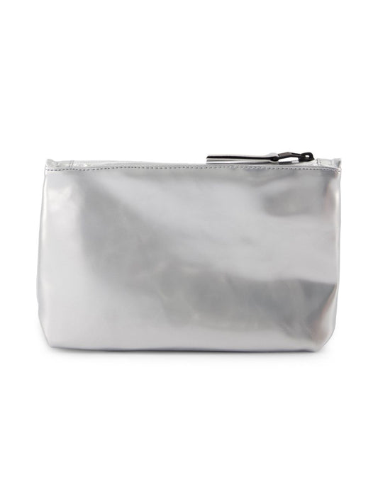 logo-debossed wash bag