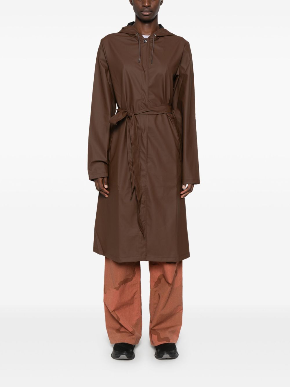 A-Line long raincoat