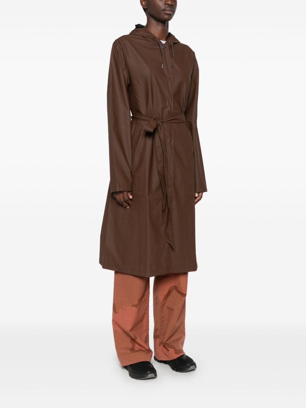 A-Line long raincoat