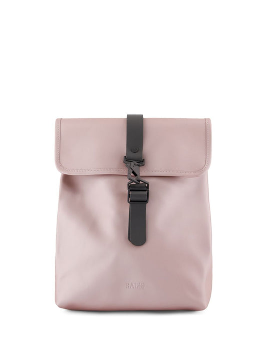embossed-logo backpack