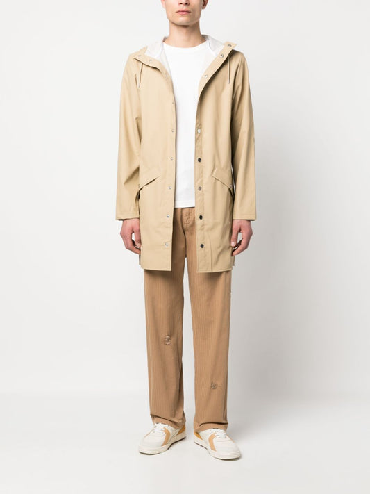imperméable à capuche et manches longues