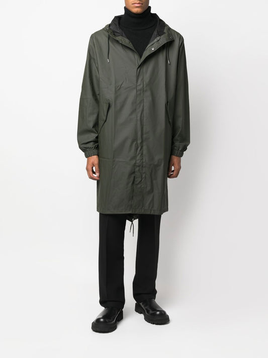 imperméable à capuche avec cordon de serrage
