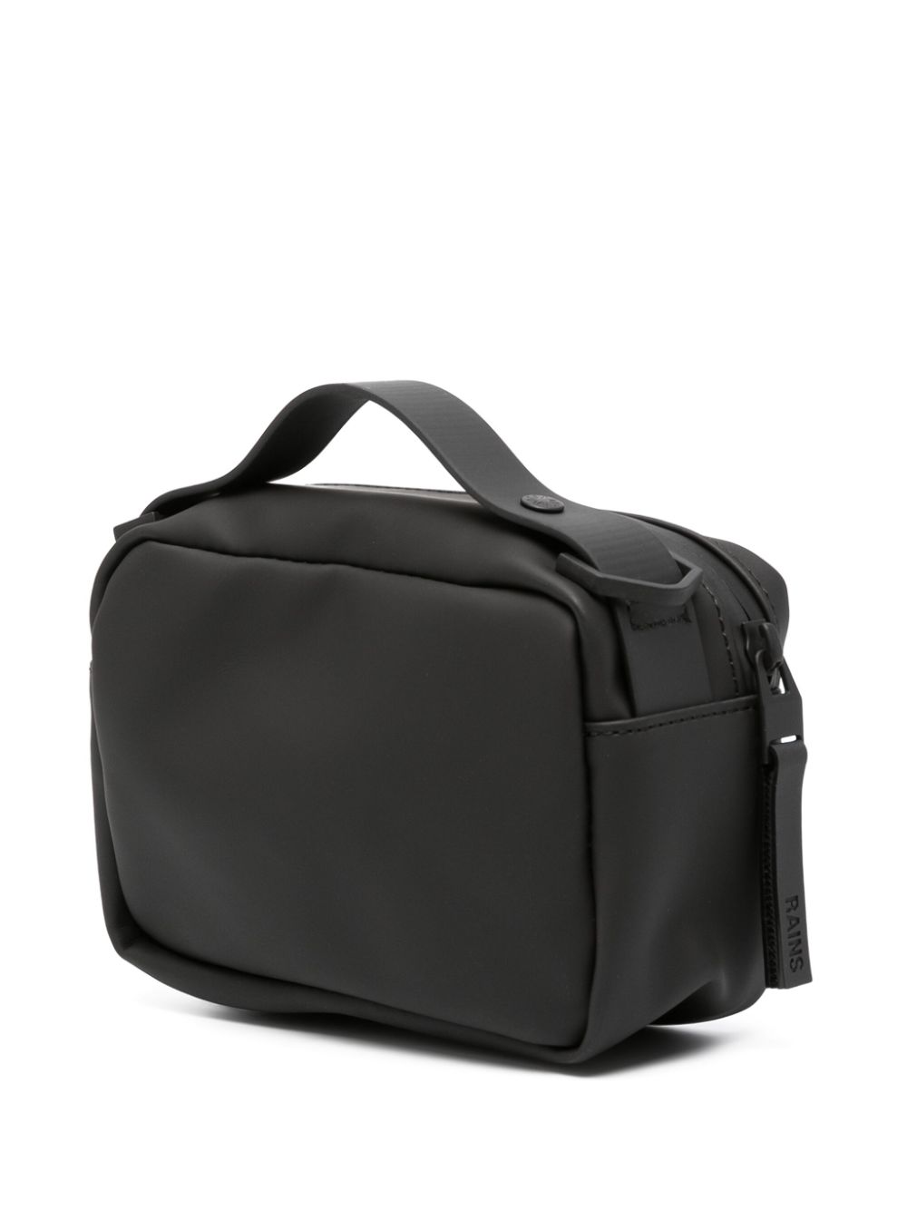 logo-debossed faux-leather shoulder bag