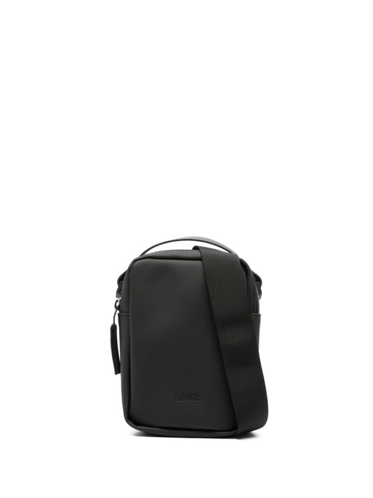 Reporter logo-debossed messenger bag