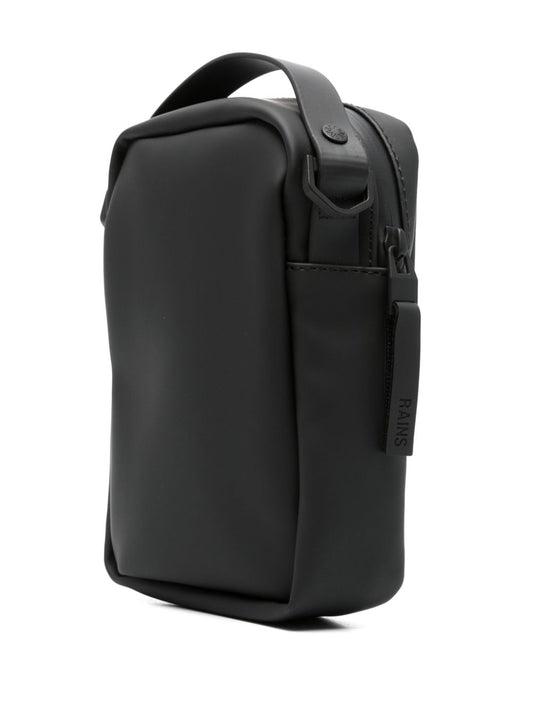 Reporter logo-debossed messenger bag