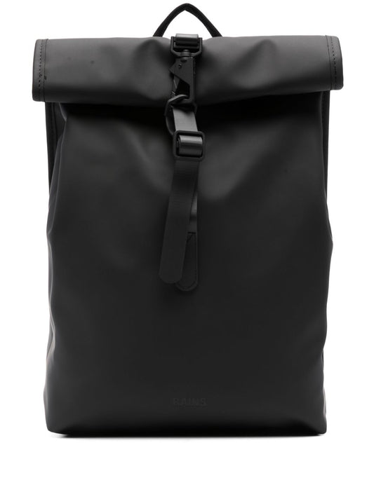 mini Rolltop Rucksack logo-embossed backpack