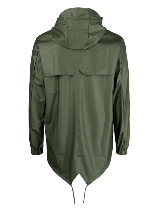 Imperméable à capuche en queue de poisson