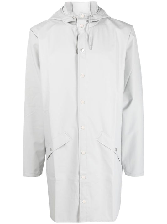 imperméable à capuche avec fermeture à boutons-pression