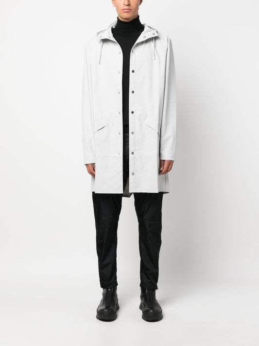 imperméable à capuche avec fermeture à boutons-pression