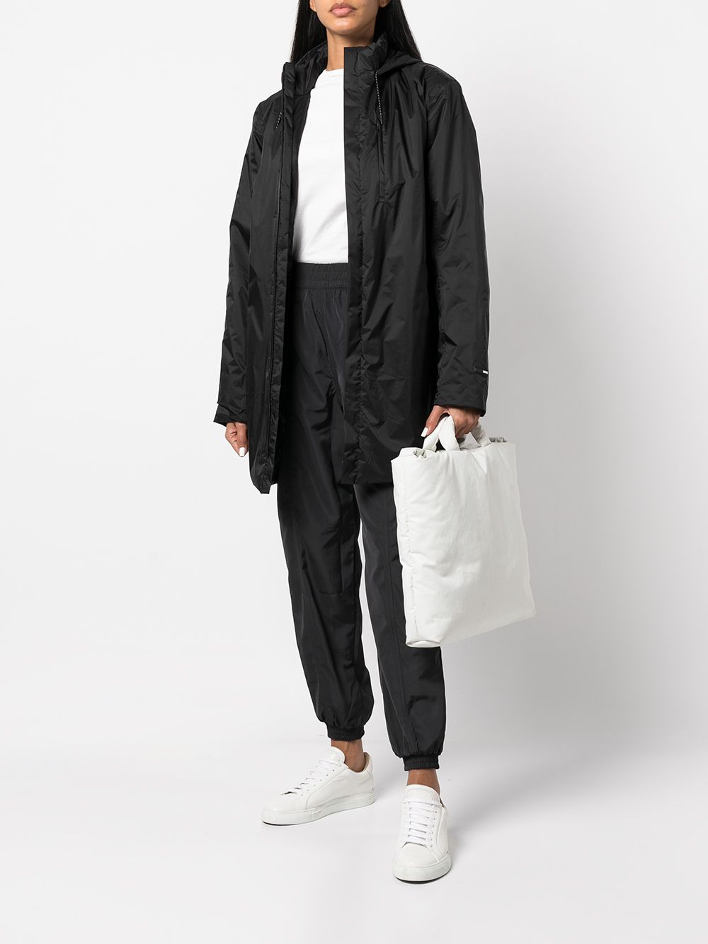 imperméable à capuche rembourré