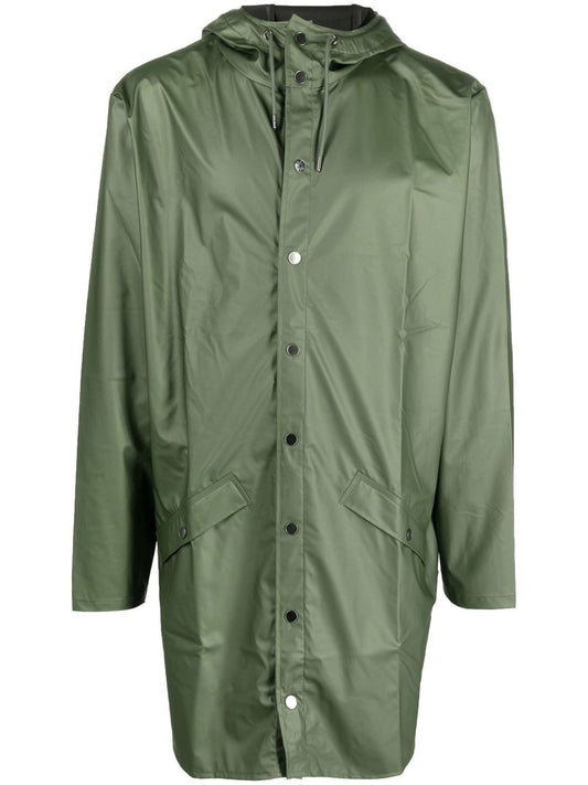 imperméable à capuche avec cordon de serrage