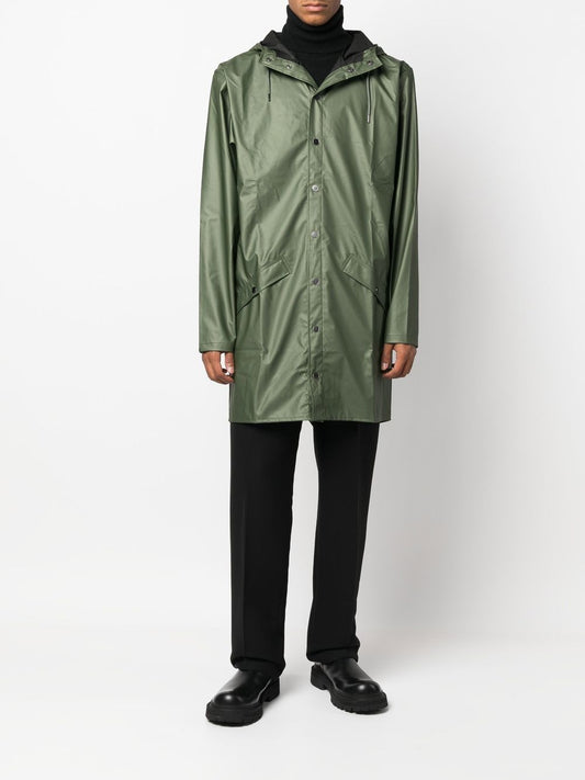 imperméable à capuche avec cordon de serrage