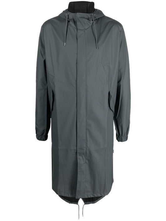 imperméable à capuche avec cordon de serrage