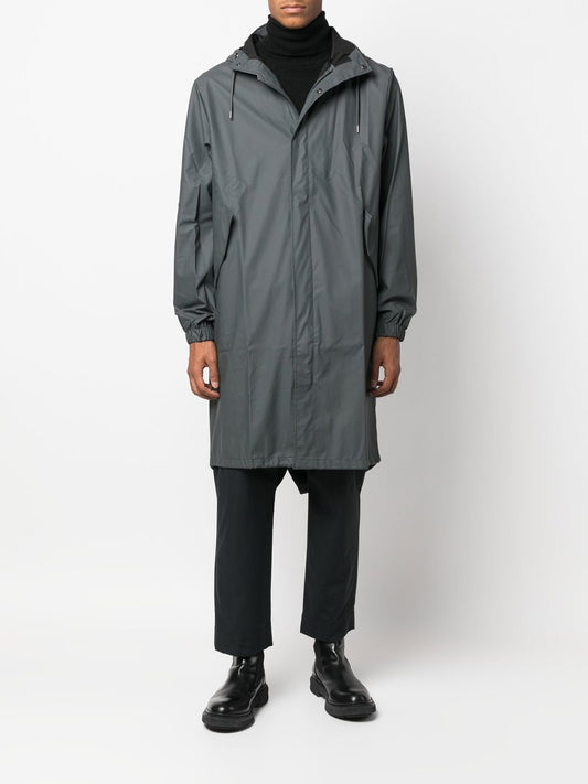 imperméable à capuche avec cordon de serrage