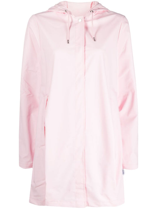 manteau à capuche avec cordon de serrage et logo