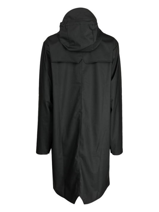 veste imperméable à boutons-pression