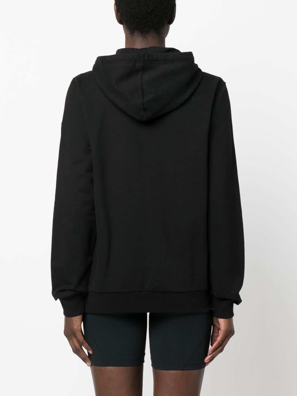 logo-print zip-up hoodie
