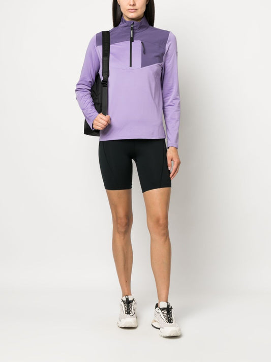 panelled zip-up track jacket