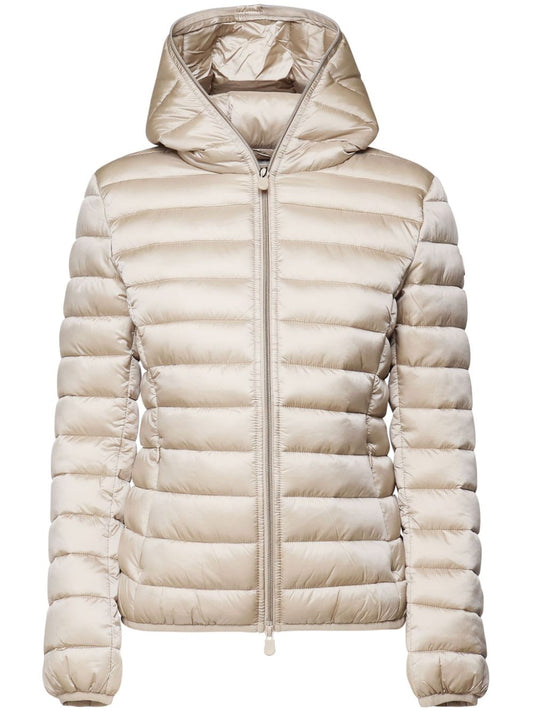 logo-patch padded jacket