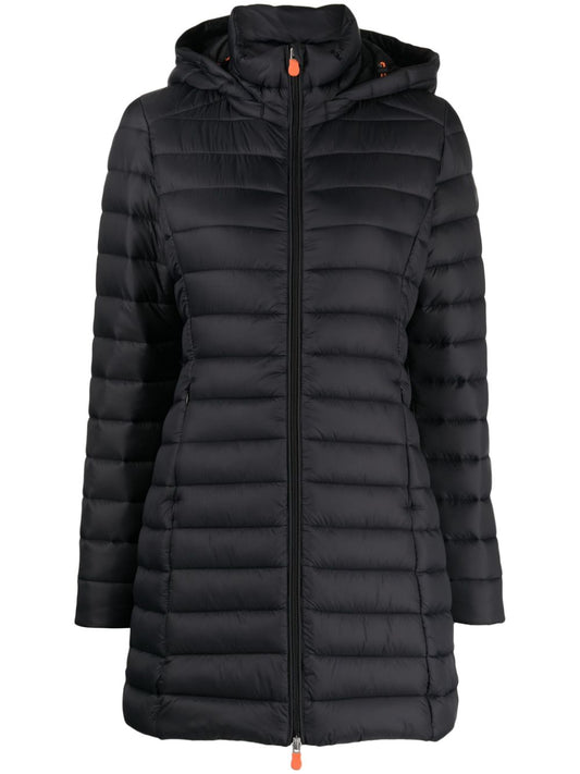 logo-patch padded jacket