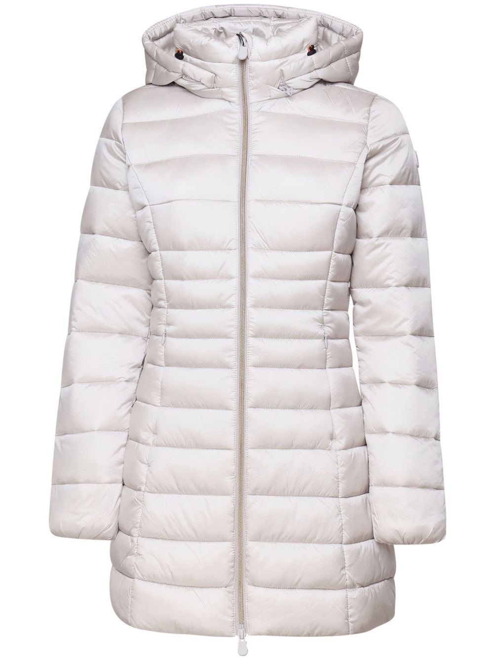 logo-patch padded coat