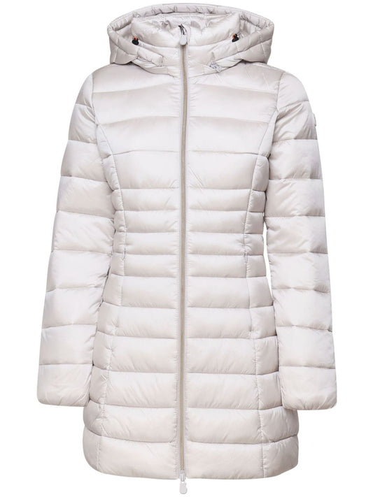 manteau matelassé avec patch logo