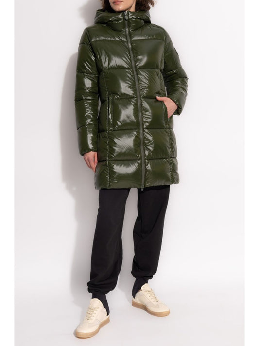 manteau matelassé avec patch logo