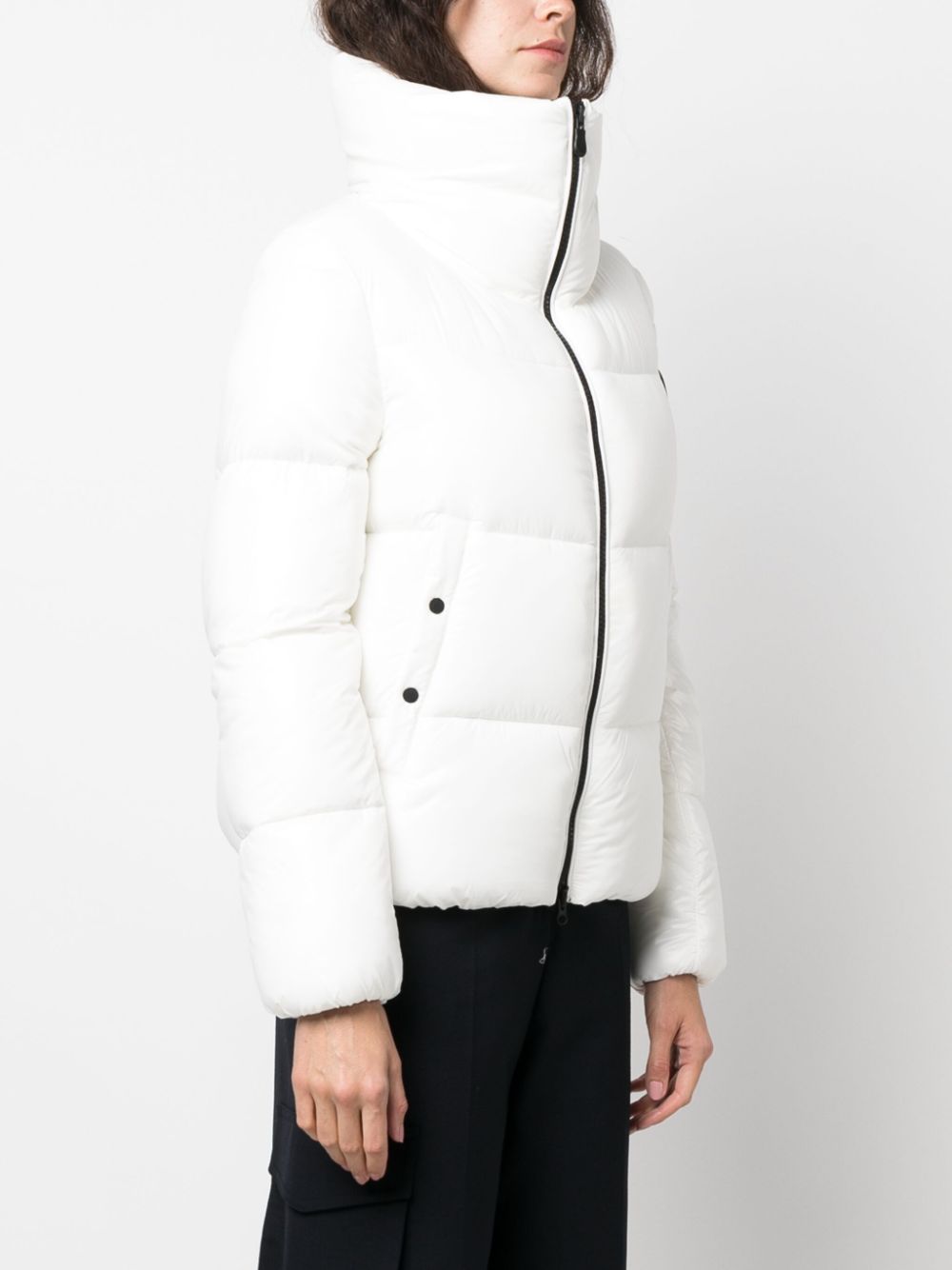 logo-patch puffer jacket