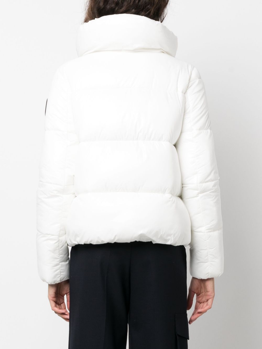 logo-patch puffer jacket