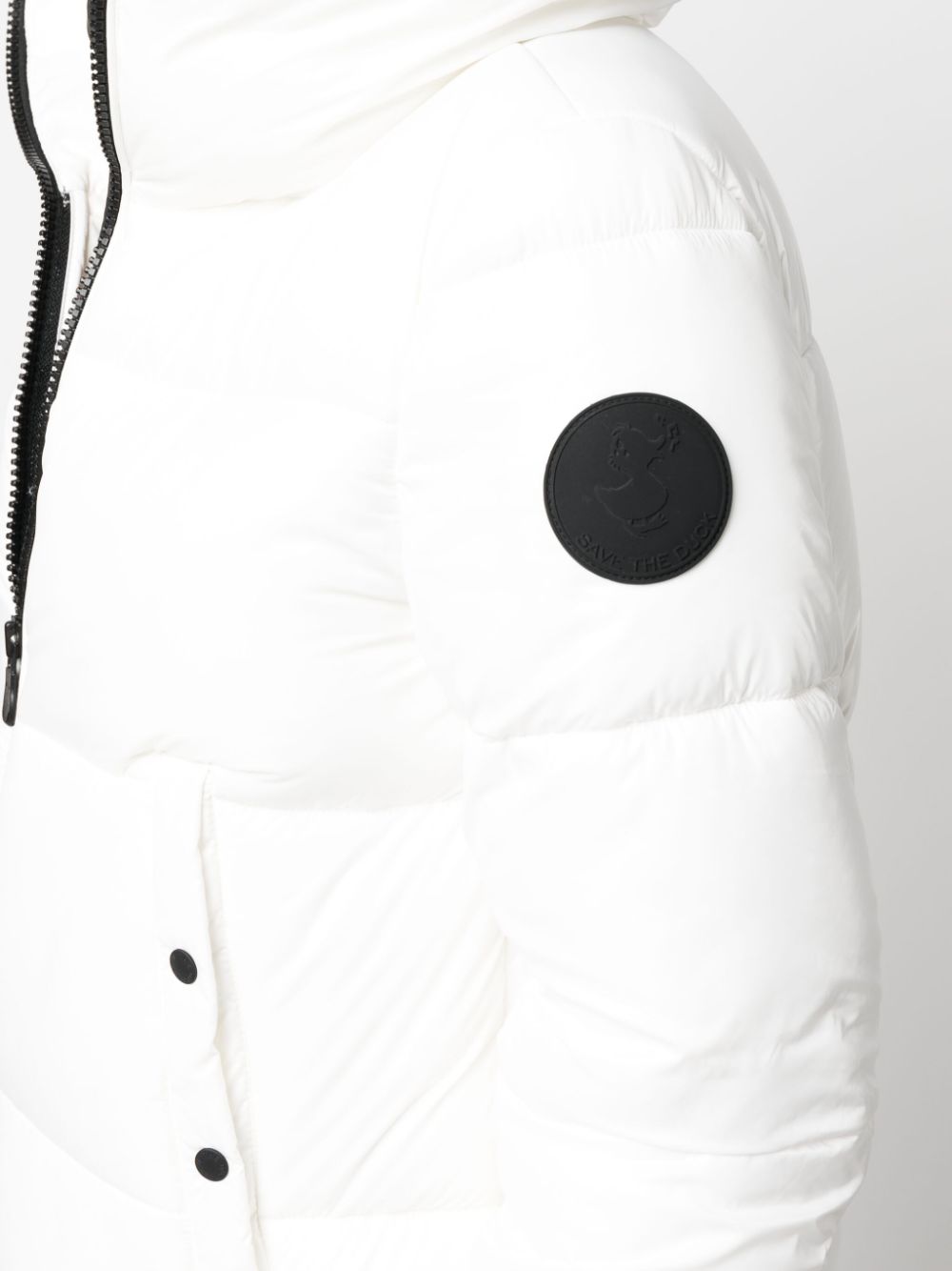logo-patch puffer jacket
