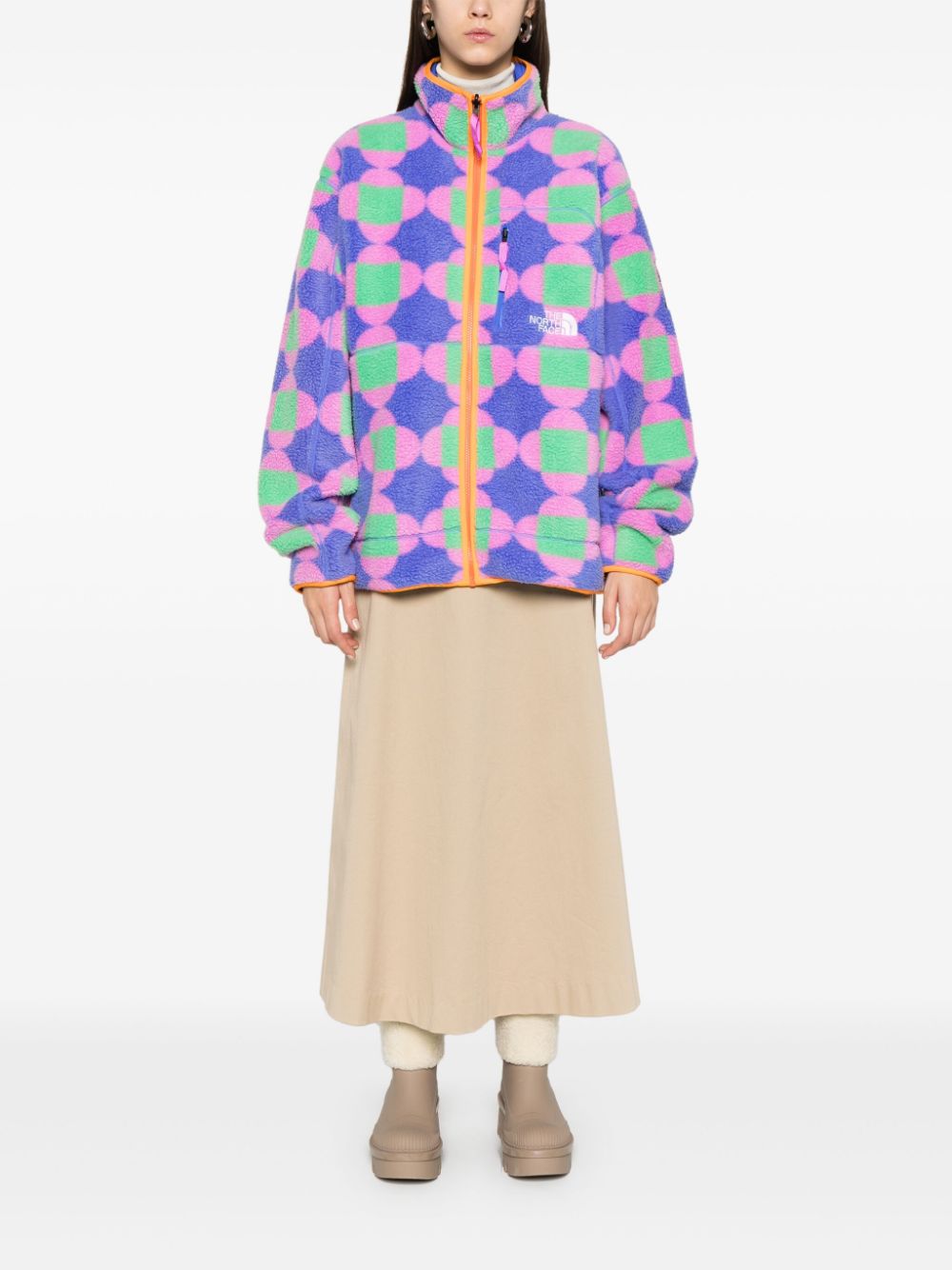 x Yinka Ilori reversible fleece jacket