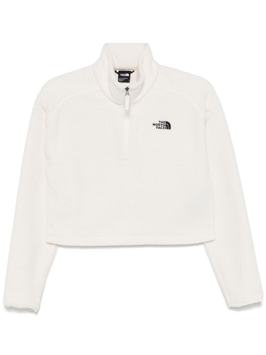 Cropped High Pile Fleece sweatshirt