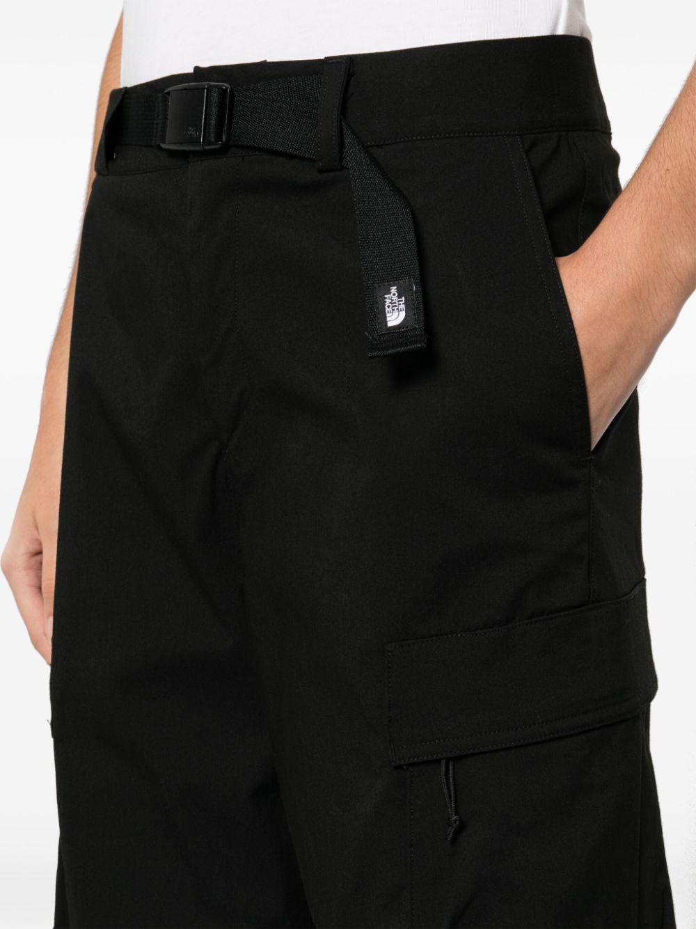pantalon droit à imprimé logo
